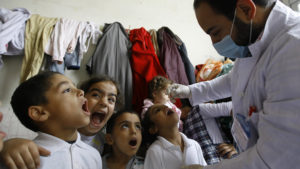 вспышка полиомиелита в Сирии