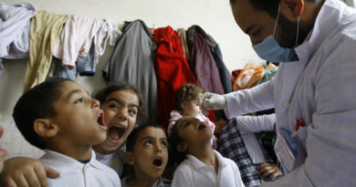 вспышка полиомиелита в Сирии